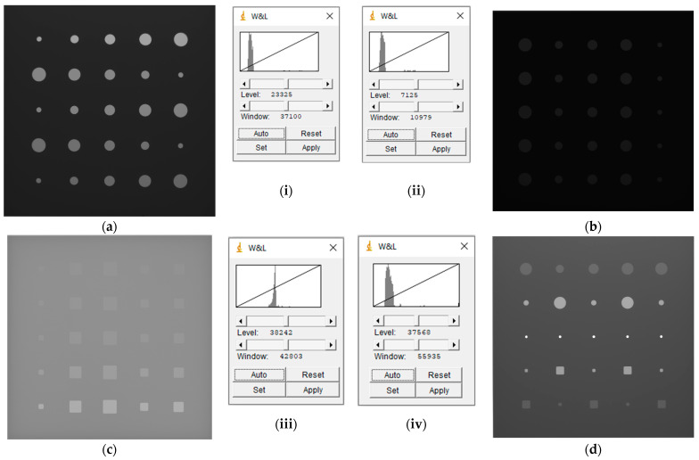 RT result: The image shows a cross-section of radiographic images of plates captured at different exposure factors