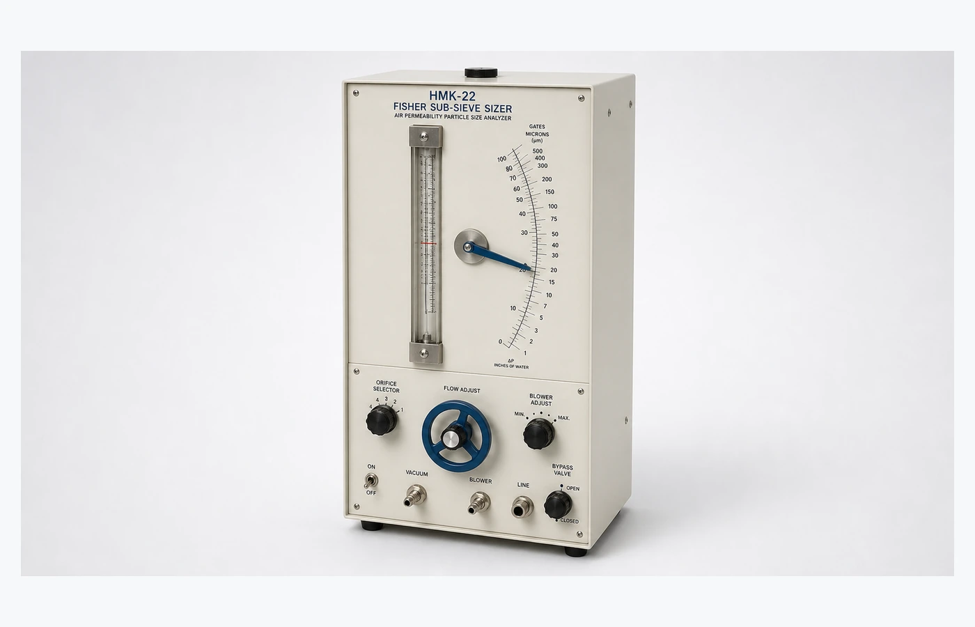 Representative Fisher Sub-Sieve Particle Size Analysis equipment selected for the TESTDOG service catalogue
