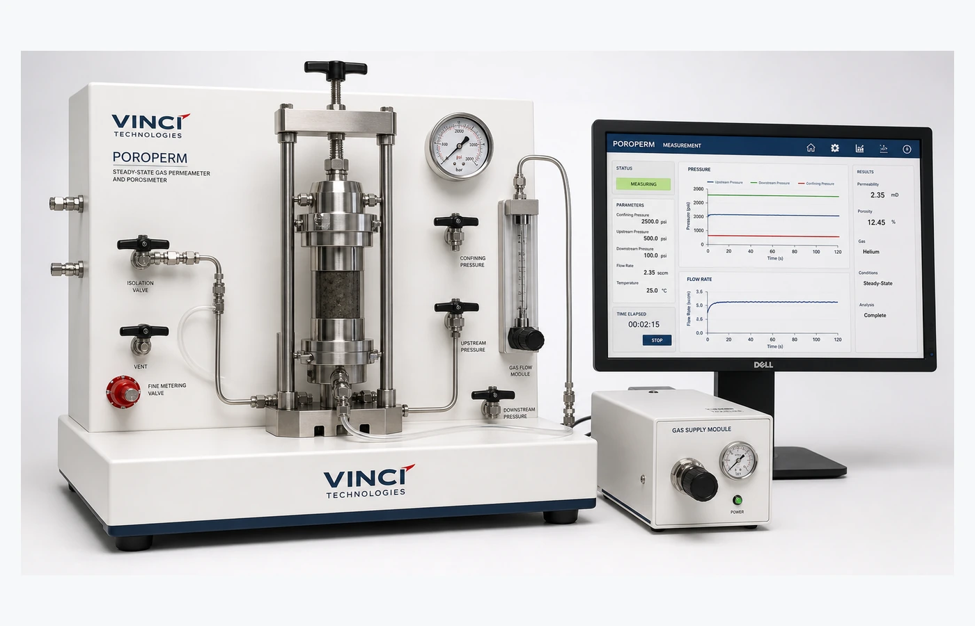 Representative Porosity and Permeability Measurement equipment selected for the TESTDOG service catalogue