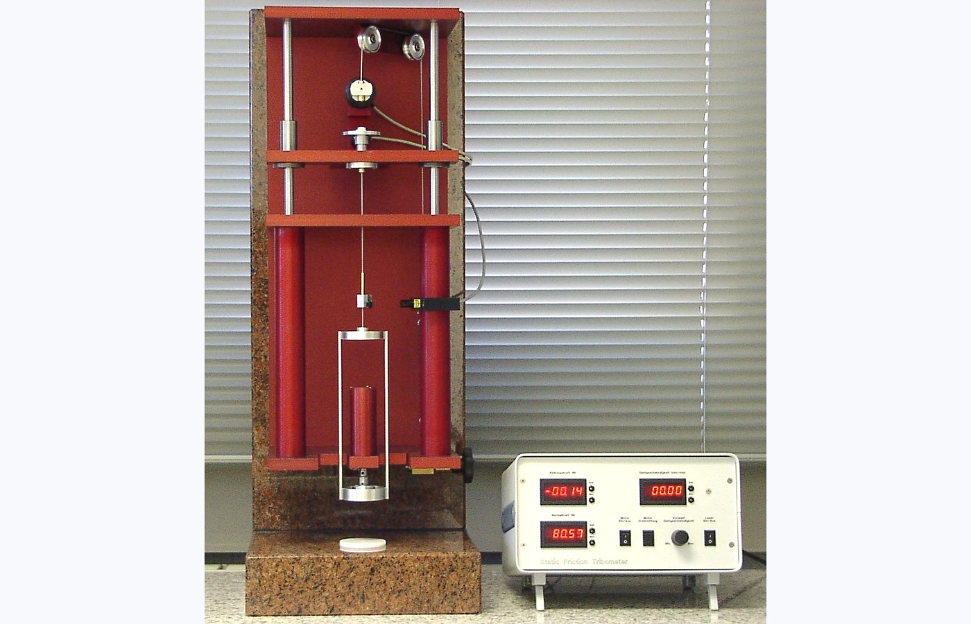 Representative Static Coefficient of Friction Testing equipment selected for the TESTDOG service catalogue
