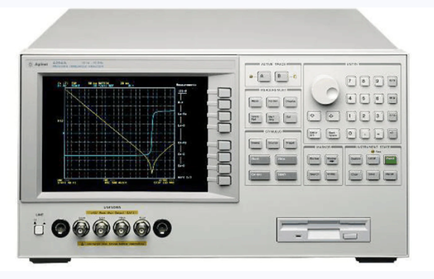 Broadband dielectric spectroscopy system on a white background