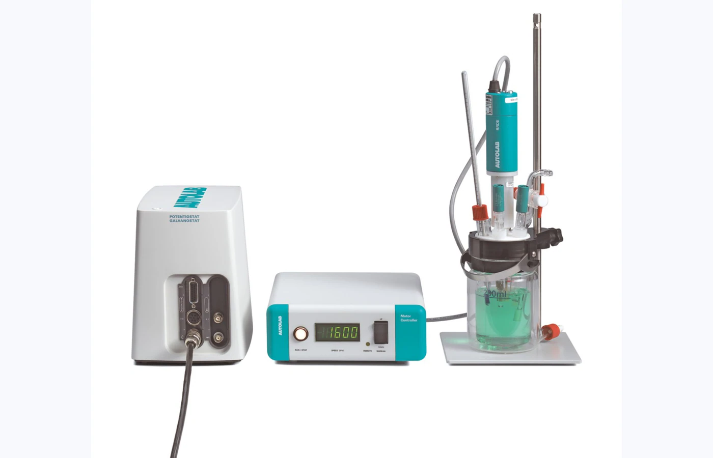 Rotating-electrode electrochemical workstation for electrocatalyst testing