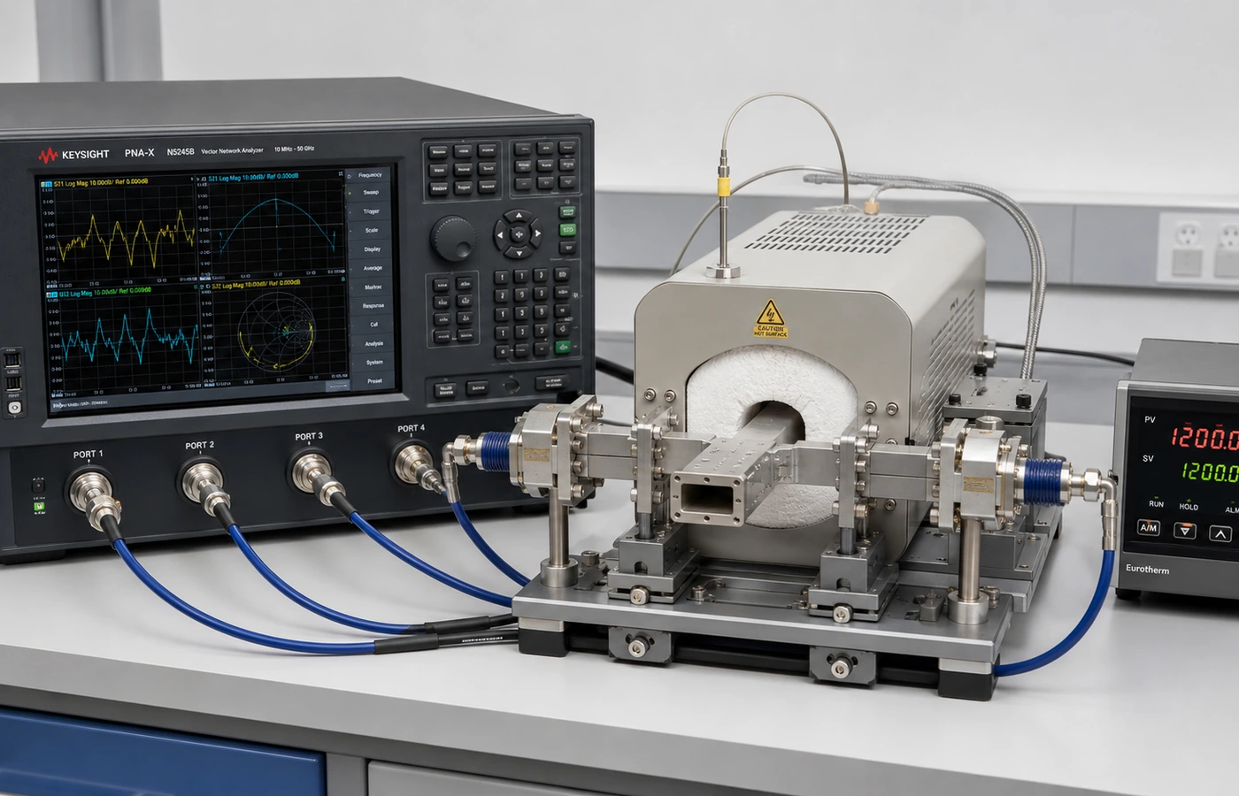 Representative High-Temperature Waveguide Testing equipment selected for the TESTDOG service catalogue